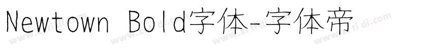 Newtown Bold字体字体转换